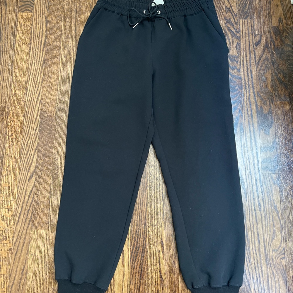 Black Aritzia Wilfred Black Buffon Pant Ankle Jogger Trousers Size Small - Picture 3 of 7